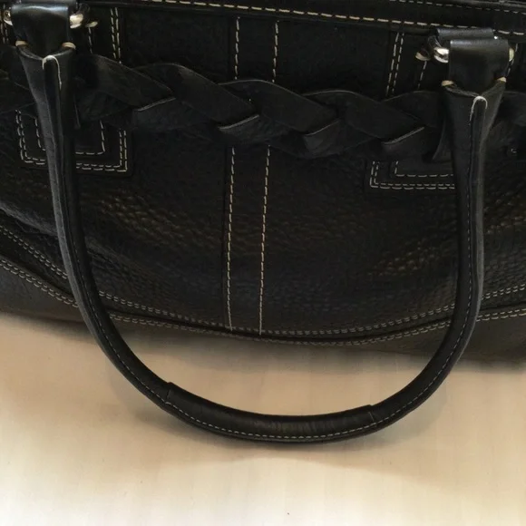 Coach Hampton Carryall F13084 Black Pebbled Leather - Picture 9 of 16